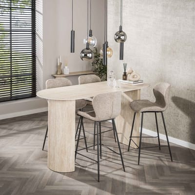 Archon Moderne Bartafel Keramiek Travertin 178x70 cm