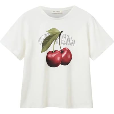T-shirt met kersenprint voor dames Sofie Schnoor Zenasw