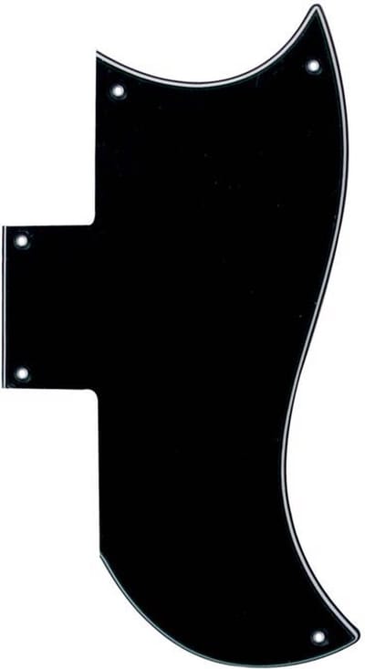 Boston SG3-B pickguard, SG-model, black, 3 ply