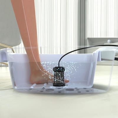 Linkforu - Voetmassagemachine met Bediening - Voetspa – Voetbad - Ontgiftigingsapparaat –Diepe Massagekneden