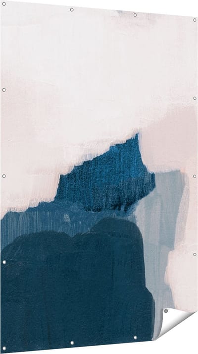 Gards Tuinposter Abstracte Kunst Handgeschilderd - 120x180 cm - Tuindoek - Tuindecoratie - Wanddecoratie buiten - Tuinschilderij