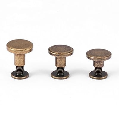 Dailygoods- Klinknagels 20 stuks - Platte Kop Klinknagels - Koper - Schroeven 5/6,5/8 mm - Duurzaam - Eenvoudig te installeren - Decoratieve Nagels