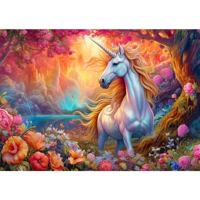 Enjoy Puzzle legpuzzel Enchanted Harmony Unicorn - 1000 stukjes magie.