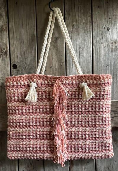 HAAKPAKKET TAS PINK MOSS