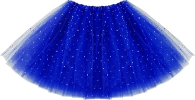 Dames Tüllrokken met Pailletten en Sterren in Grasgroen - 3-laags Ballet Tutu voor Carnaval, Feest en Dansactiviteiten