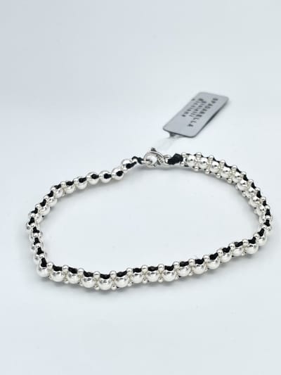 Spadarella Gioielli - SPBR197 - Armband - 925 Zilver - 5 mm - Black 4000 - 17,5 Cm