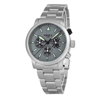 KIENZLE Horloge - Flieger - Quarz Chrono KC416H - Wijzerplaat Mat Grijs