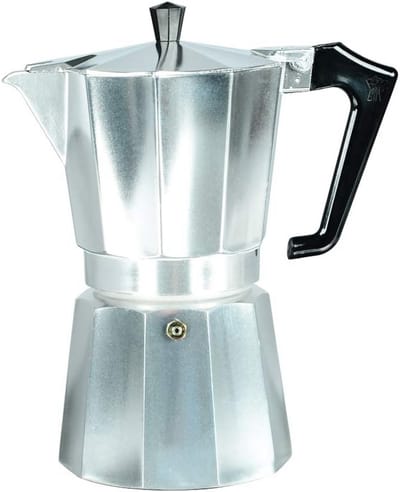 Espressomachine - Moka pot - Koffie Zetten - Achthoekige Vorm - 6 Koppen - Zilver