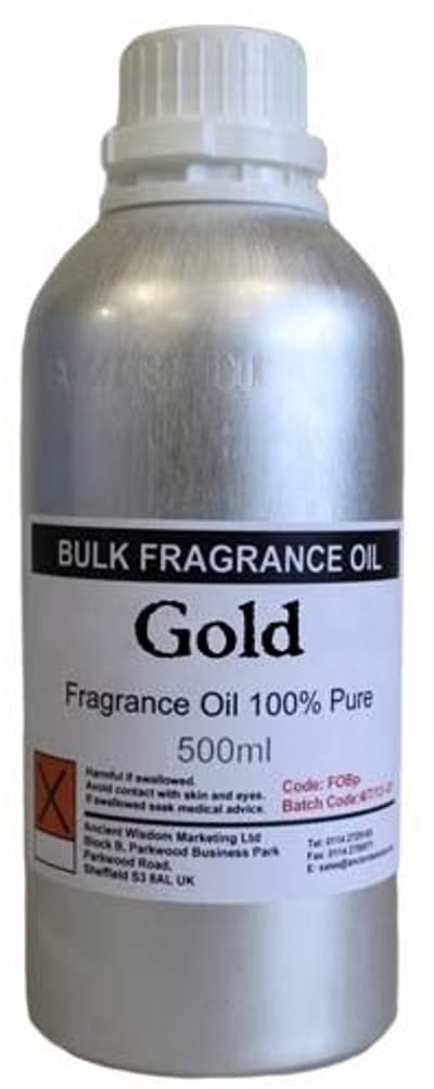 Ancient Wisdom - Huisparfum - Gold pure geurolie 500 ml - geur - aromatherapie - geurverspreider - natuurlijke geur - parfum