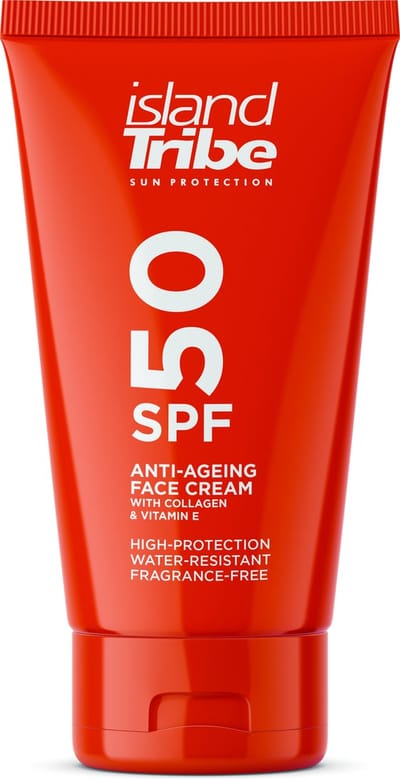 island Tribe SPF 50 anti ageing met collageen 50 ml Oxybenzone vrij