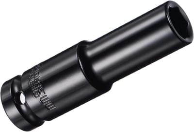 Diepe Impact Steeksleutel 1/2" Aandrijving 12mm, 6-Punt Ontwerp voor Schroefinstallatie en -verwijdering, CR-V Staal