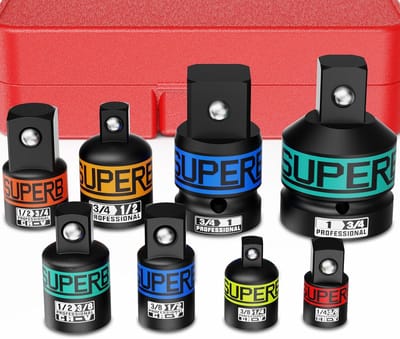 Doppen adapter set - Adapter doppen - Gereedschap uitbreiden - 8-delige set - 1 kg - Onbehandeld