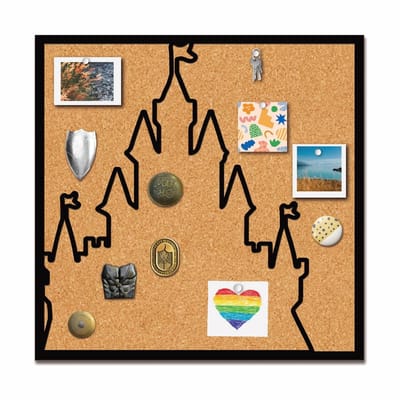 Allecto - Pinboard met Slot - Wandmontage Bulletin Display - 25x25 cm - Voor Broches en Herinneringen - Ideaal voor Organisatie - Geschikt voor Thu...