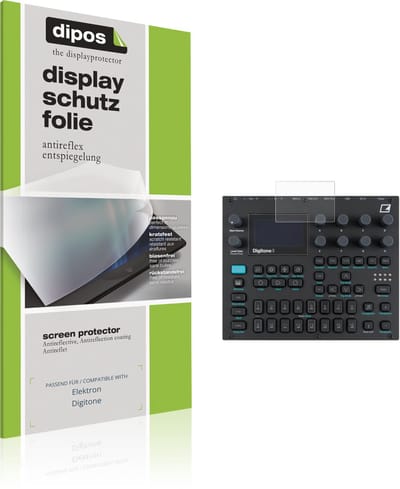 dipos – 2x Matte Beschermfolie geschikt voor Elektron Digitone | Krasbestendige & antireflecterende Screenprotector Ultra-Thin