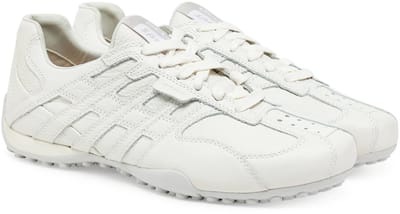 Geox U Snake Original A heren leren sportschoenen U55MNB 00046 C1000 Wit