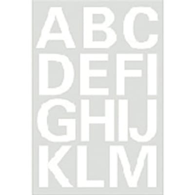 Herma Alfabet plak letters A-Z Stickers - 2x vellen - wit - 25 mm - watervast