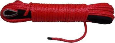 Synthetisch Touw - Lierlijn ATV - Off-road Gebruik - Licht en Drijvend - 15 Meter - Rood