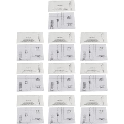 10-delige set vezelfilterschermen voor stofzuigeraccessoires, geschikt voor Miele FJM GN-serie, wit white