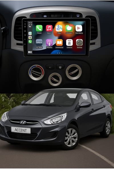 ADIVOX 9 inch geschikt voor Hyundai Accent 2006-2011 Android 14 CarPlay/Auto/Wifi/RDS/DSP/DAB+