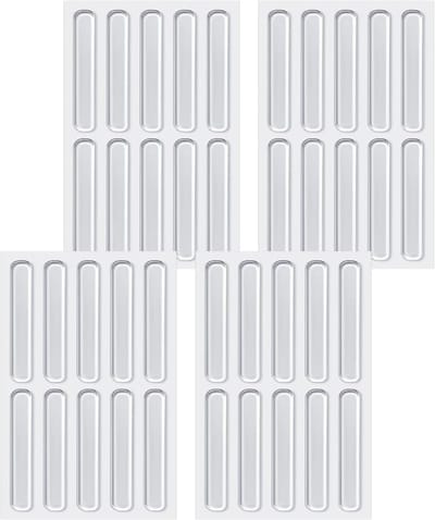 40 Stuks Doorzichtige Siliconen Meubelstootjes, Zelfklevende Strips voor Kasten, Deuren en Vloerbescherming