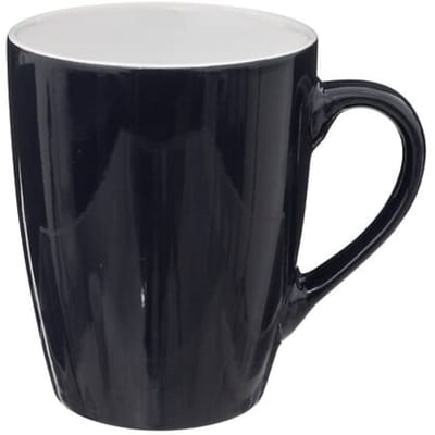 5Five Koffiemokken Colorama - 1x stuks - Keramiek - blauw - 380 ml - 9 x 11 cm