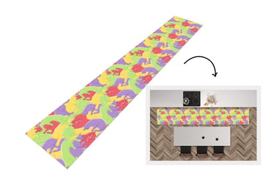 Keukenloper - Loper keuken - Katten - Regenboog - Kinderen - Pastel - Patronen - 300x50 cm - Keukenloper vinyl