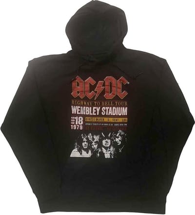 AC/DC - Wembley '79 Hoodie/trui - Eco - S - Zwart