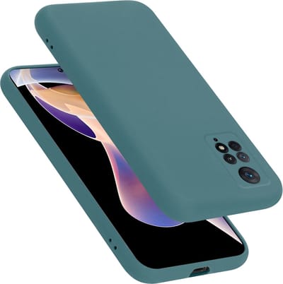 Cadorabo Hoesje geschikt voor Xiaomi RedMi NOTE 11 PRO 4G / 5G in LIQUID GROEN - Beschermhoes gemaakt van flexibel TPU silicone Case Cover