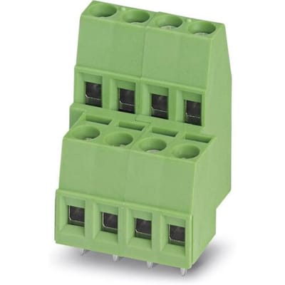 Phoenix Contact 1725038 Dubbel niveau klem 1.50 mm² Aantal polen 4 Groen 100 stuk(s)