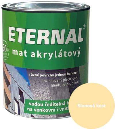 Eternal MAT Acryl 0,7 kg, 014 Ivoor