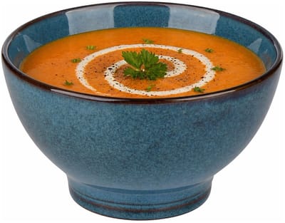Secret de Gourmet Soepkommen Kenya - blauw - 13 x 8 cm - keramiek - kommetjes / schaaltjes - 475 ml