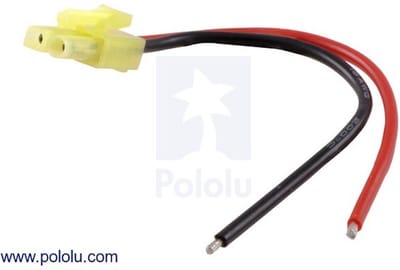 Mini Tamiya Plug with 10cm Leads, Female Pololu 2178