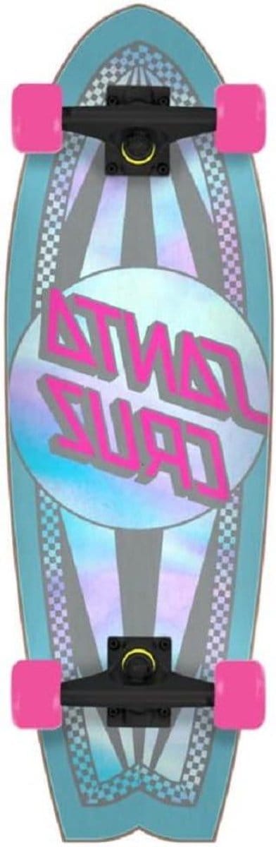 Cruzer Skateboard Deck - Skateboard Cruiser - Straat skateboarden - 9-laags esdoorn constructie - 27.7 x 8.8 IN - Zilver