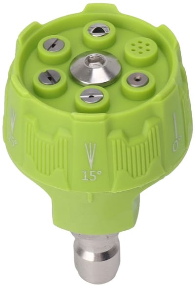 Dailygoods- Drukspuit 6-in-1 - Verstelbare Spuitkop - 3000 PSI - Roestvrij Stalen Spuitmond - Tuinbesproeiing - Inclusief Filter - Hogedrukspuit