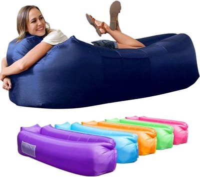 ZMR® Opblaasbare Bank - Campingstoel - Opblaasbare Loungebank - Blauw - 209cm x 69cm x 89cm