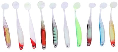 Allecto - Vissersmateriaal - 10pcs Visserslures - Hoogwaardige kwaliteit - 10.5cm/5g - Zacht en duurzaam - Perfect voor zoetwater vissen - Uniek de..
