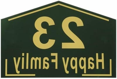 Huisnummer Plaquette - Adresbord Deur - Huis Markeren - Weerbestendig Metaal - 160x110mm - Zwart