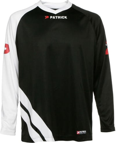 Patrick Victory Voetbalshirt Lange Mouw Kinderen - Zwart / Wit | Maat: 11/12
