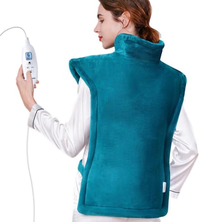 Elektrische deken - Warmtekussen - Ontspanning en warmte - 10 warmtestanden - 60 x 85 cm - Grijs