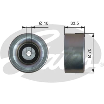 Spanrol/geleiderpoelie, V-riem DriveAlign® GATES T36173