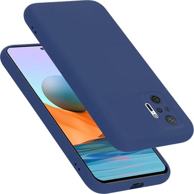 Cadorabo Hoesje geschikt voor Xiaomi RedMi NOTE 10 PRO in LIQUID BLAUW - Beschermhoes gemaakt van flexibel TPU silicone Case Cover