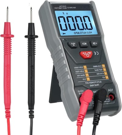 Digitale Multimeter - Spanning Tester - Elektra Controleren - Ware RMS Waarde - 6000 Counts - Grijs