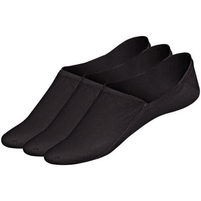 ESMARA 3 paar sneakersokken (High-Cut, Zwart, 35-38)