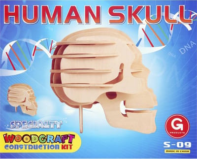 Houten bouwpakket Skull S-09