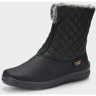 Winterlaarzen met ruitstiksel - zwart - Gr. 36 van Goldner Fashion