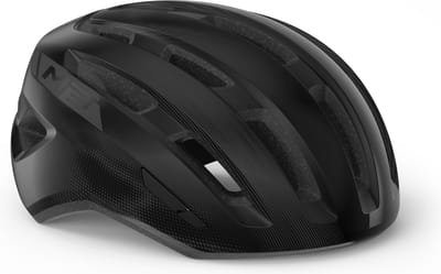 MET Miles Fietshelm Mannen & Vrouwen – Fietshelm Stadsfiets Volwassenen – E-Bike – Trekking – Maat S/M (52-58cm) – Black Glossy (Zwart)