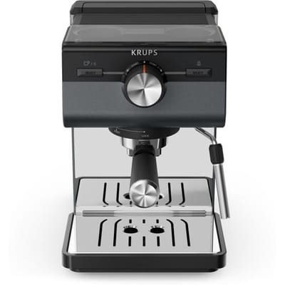 Krups Authentic+ C40 XP384G - Pistonmachine - Inclusief Melkopschuimer - Stijlvol Design - Compact - Geschikt voor Espresso en Latte
