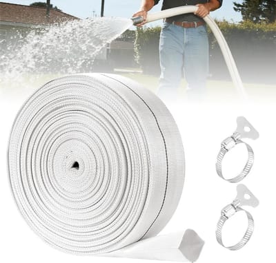 Geweven slangset 1 1/4 inch platte slang 10 m industriele slang accessoires irrigatieslang