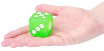 Toi-Toys Dobbelstenen - 12x - met licht - 3,5 cm - dobbel spellen