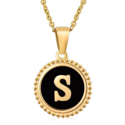 Aramat Jewels | Halskettingen | Stalen dames ketting letter goudkleur | S | |1,5mm | Staal | Volwassenen | Verkleurd niet